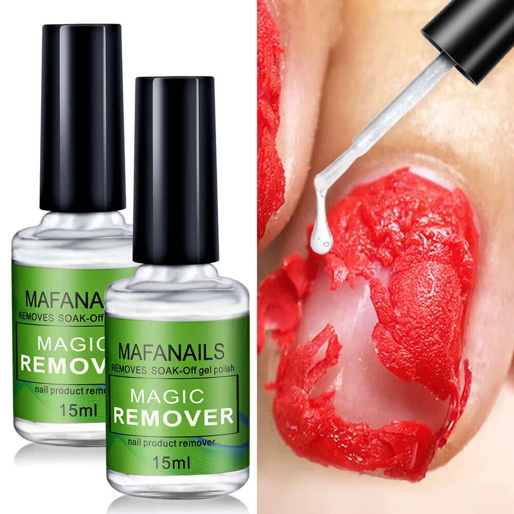 15ml bottle nail gel remover polish soak-off solution quickly removes gel polish, professional non-irritating formula.