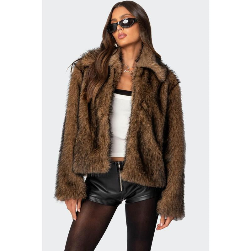 Mob Wife Faux Fur Jacket