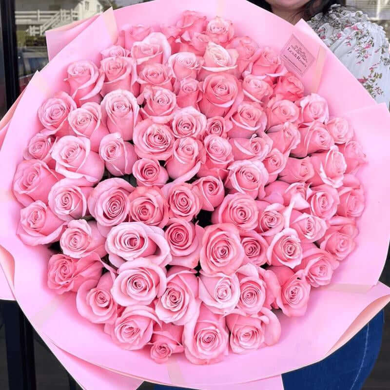 Pink Rose Bouquet - Fresh Roses