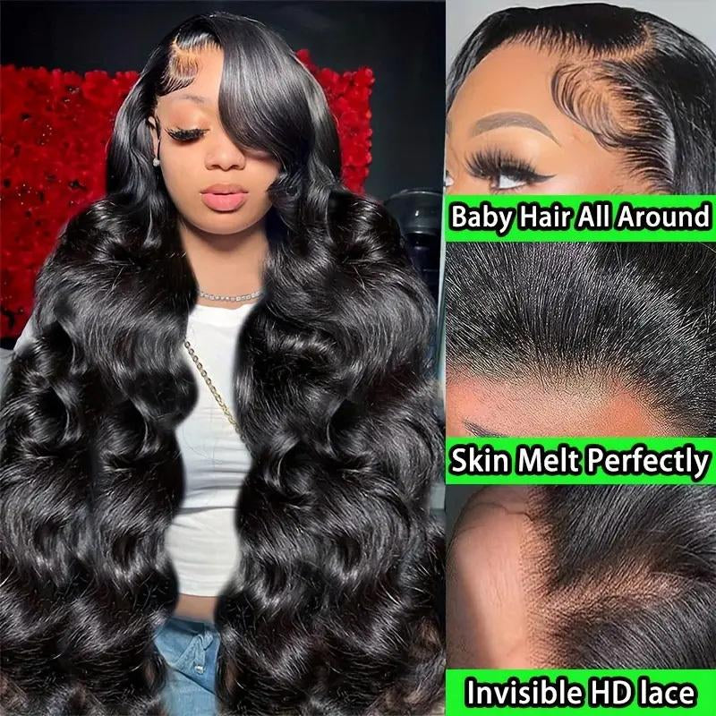 250% Density Bye Bye Knots Wig Glueless Wigs Human Hair Pre Plucked Pre Cut13X4 HD Lace Closure Wigs Human Hair Body Wave Lace Front Wigs Human Hair for Women Put on and Go Wig