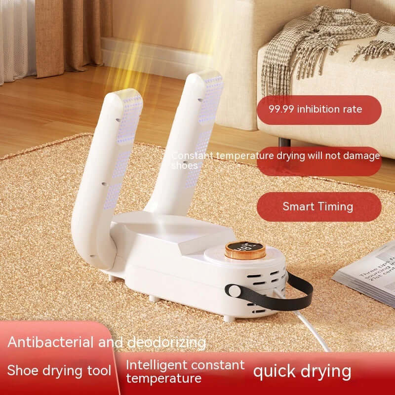 Household Shoes Dryer Smart Purple Light Dehumidification with antibacterial features and quick drying technology.