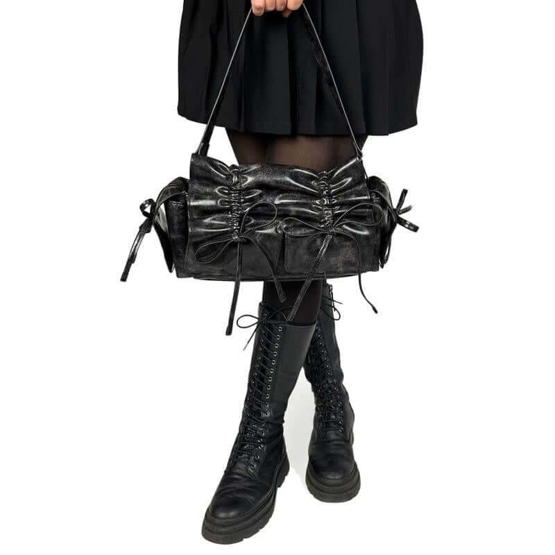 Wicked Misfit Bow Shoulder Bags