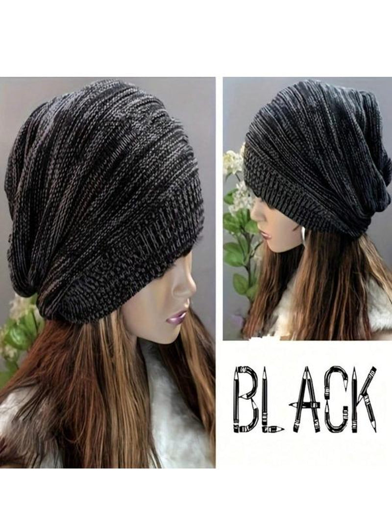 Soft Knit Hat, Casual Soft Warm Beanie Hat for Fall & Winter, Fashion Accessories for Women & Men for Outdoor Activities